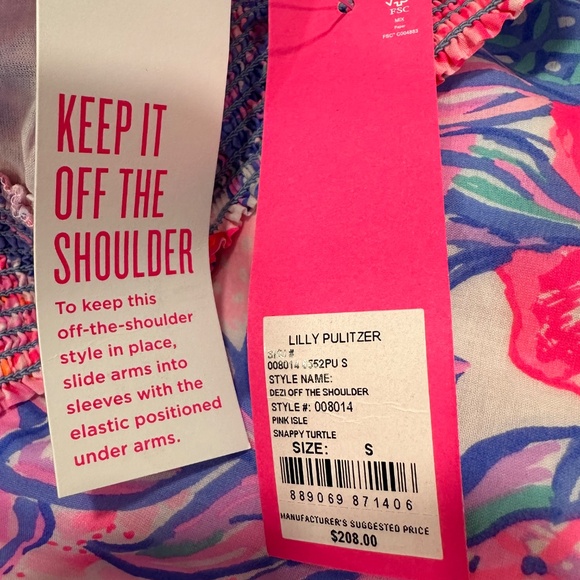NWT Lilly Pulitzer Dezi Off the Shoulder Size Small - Picture 6 of 11